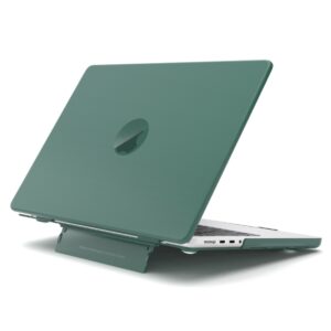 Macbook Air 13 A1932/A2179/A2337 Frosted Translucent Laptop Protective Case(Dark Green)